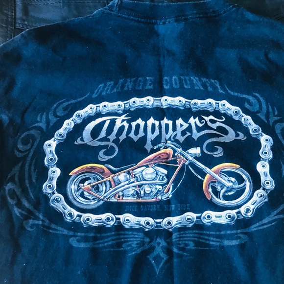 HOT LEATHERS Motorcycle Vest Men's L Leather Black Biker Snap VTG And a Tshirt M - Picture 10 of 16